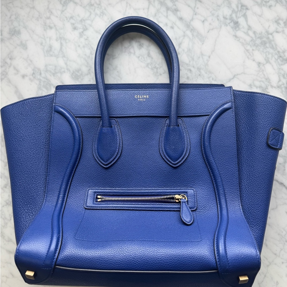 CELINE Tote Handbag Cobalt Blue - Picture 4 of 14